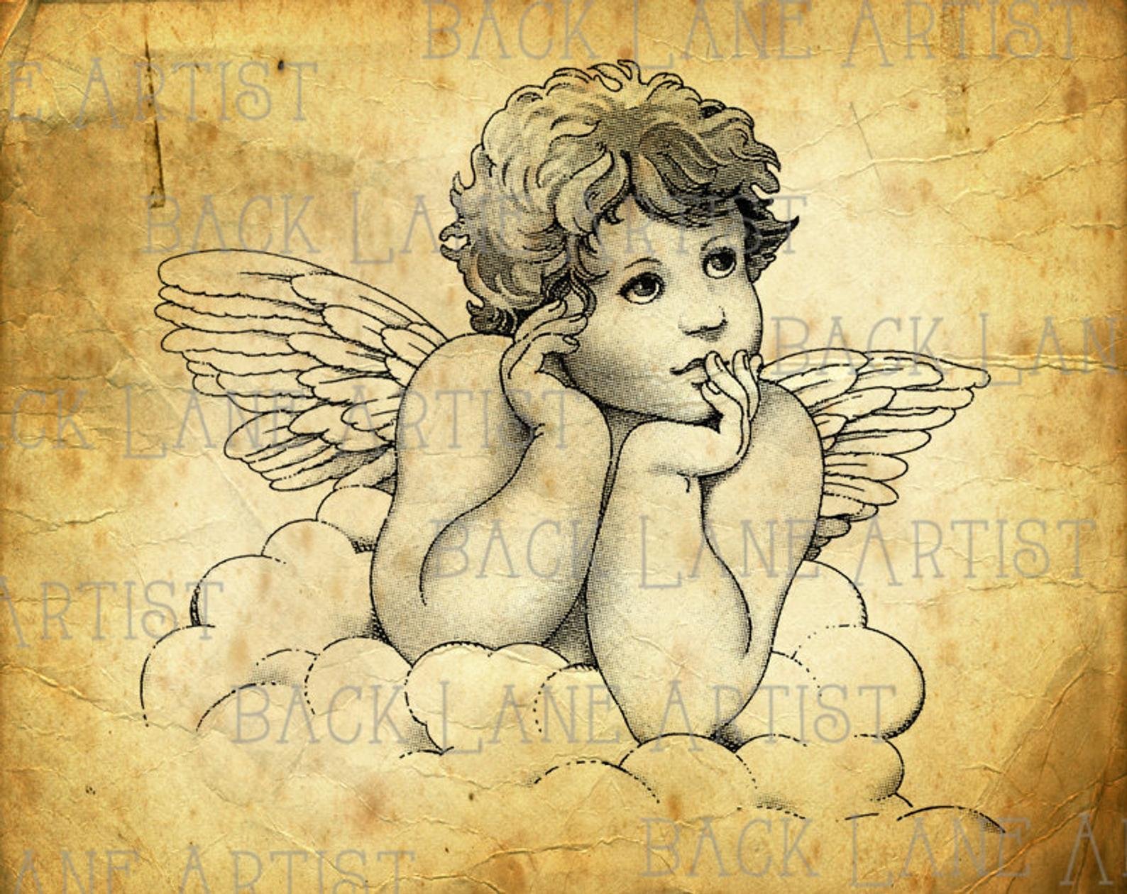 Рисунки маленьких ангелочков