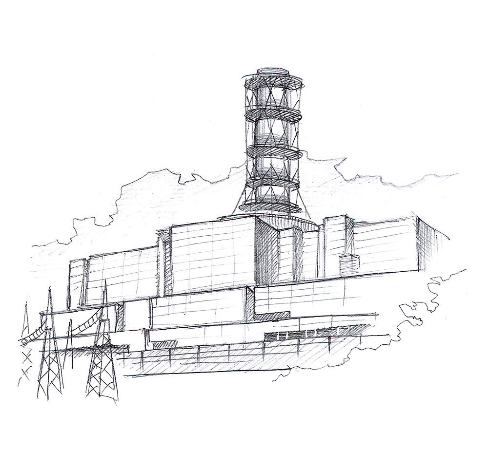Чернобыльская АЭС вектор