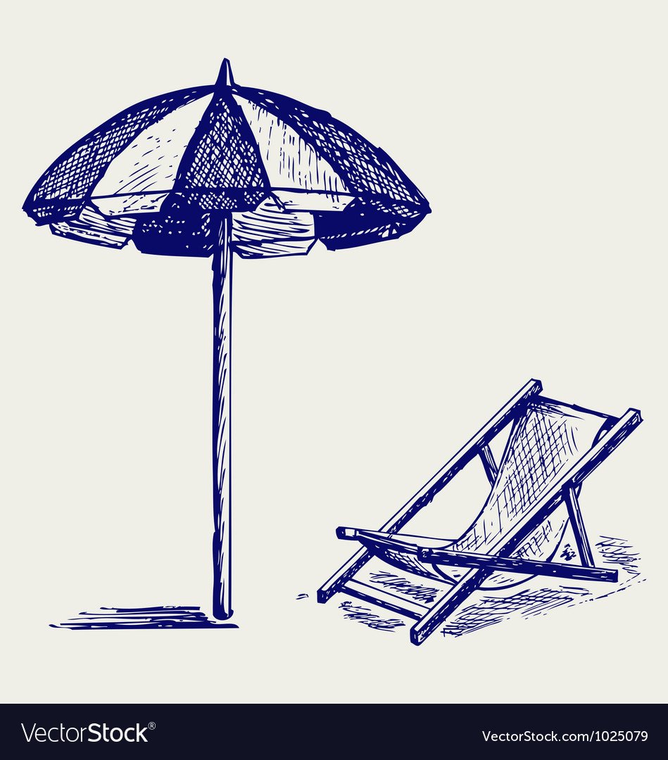Рисуем пляжный зонтик