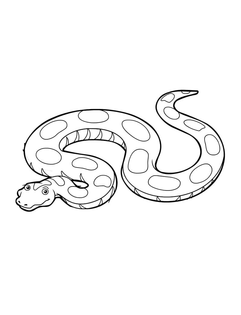 Раскраска змея щитомордник