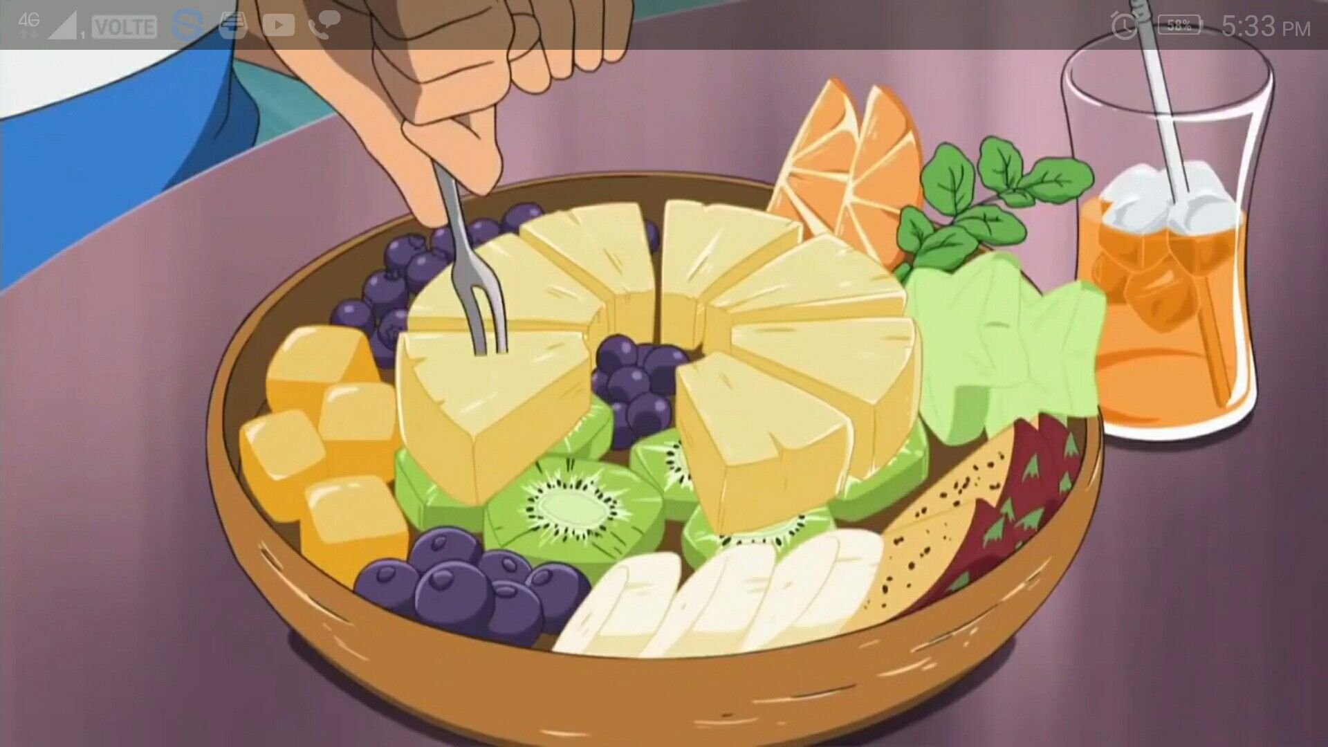Овощи и фрукты аниме