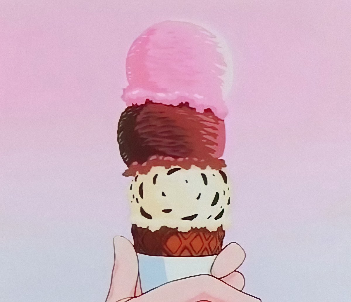 Аниме мороженое Эстетика