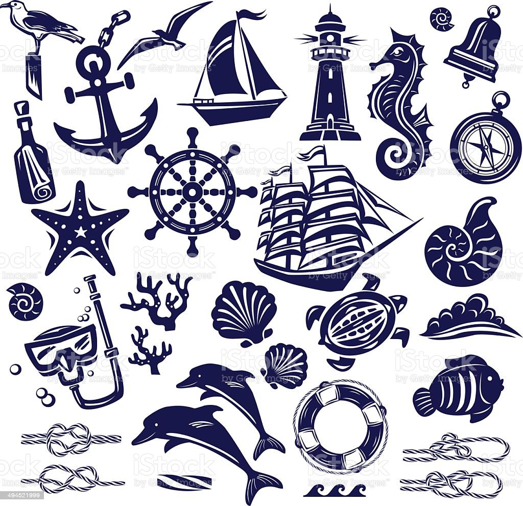символы моря картинки