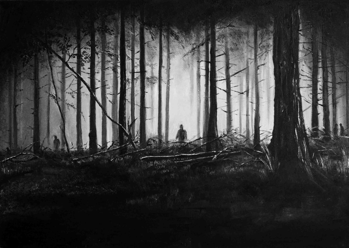 Темный лес картина