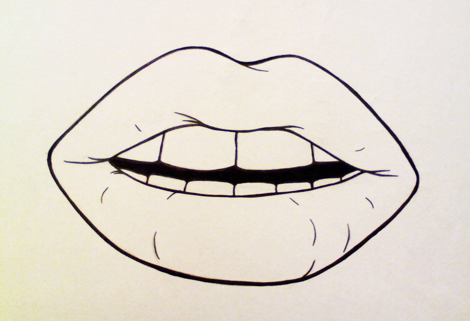 Рисунки для срисовки губы