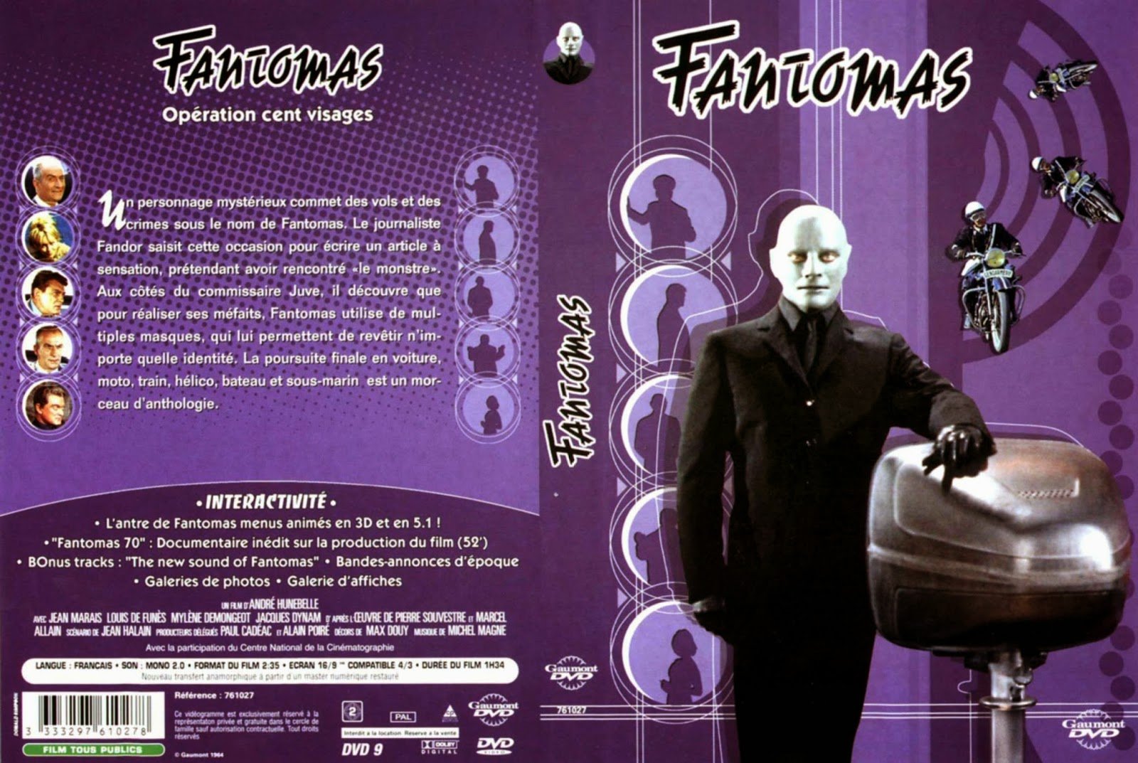 Фантомас трилогия на DVD