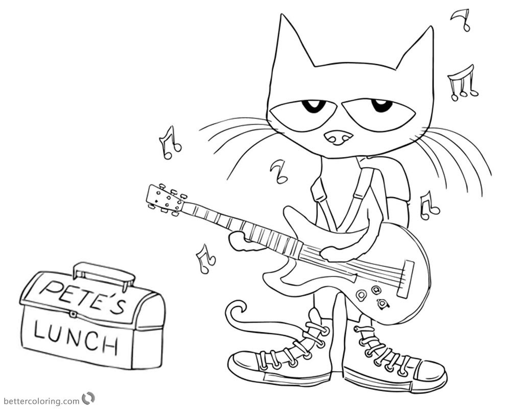 Cartoon Cat раскраска