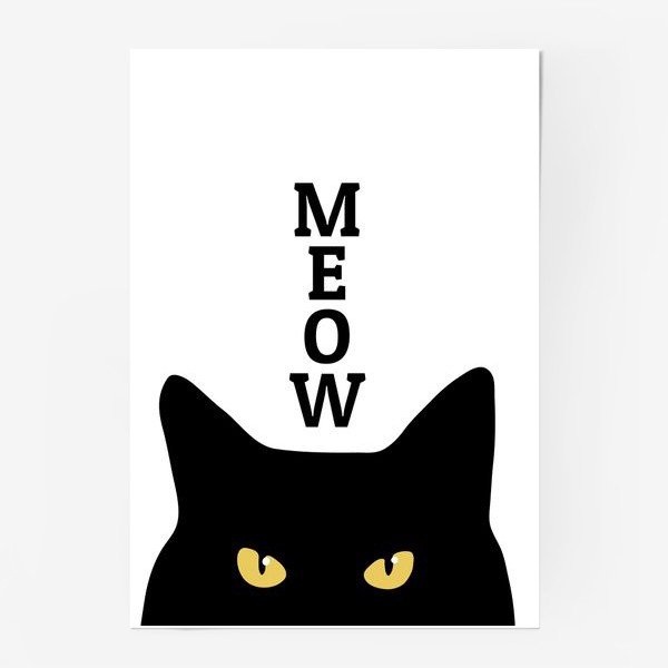 Винтажные постеры с котиками