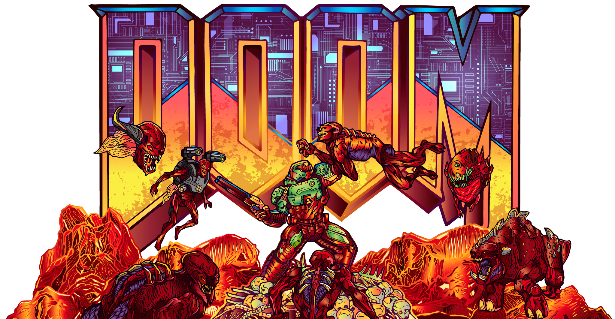 Дум1. Doom 1993 Постер. Doom игра 1993 обложка.