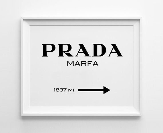 Плакат Прада Марфа