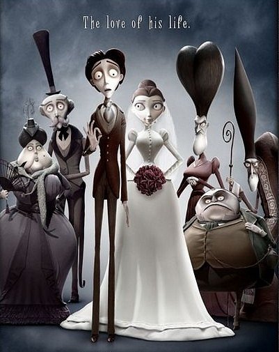 Corpse Bride tim Burton Постер