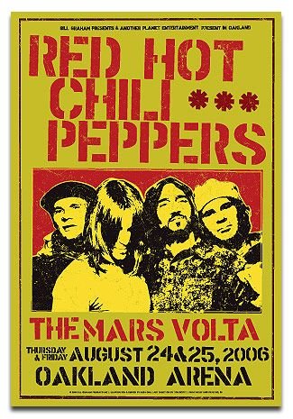 Группа RHCP Постер