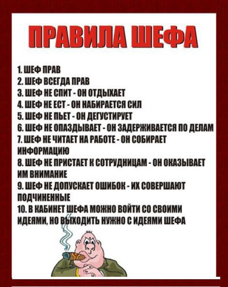 Правила шефа постер (48 фото)