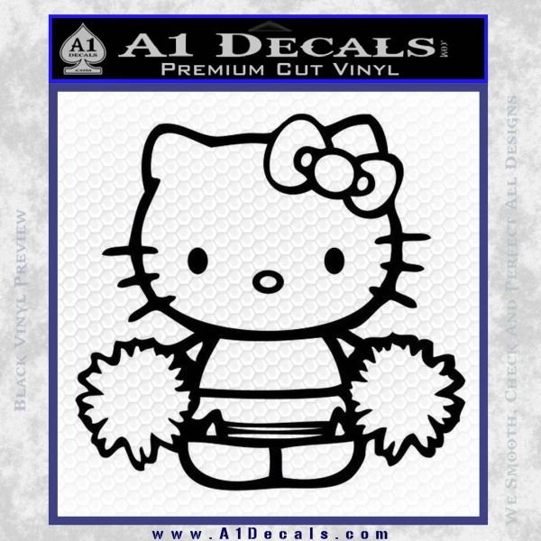 Хелло Китти переводные тату черно белые
