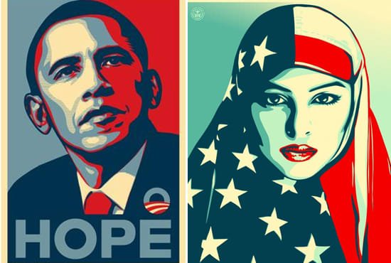 Портрет в стиле hope