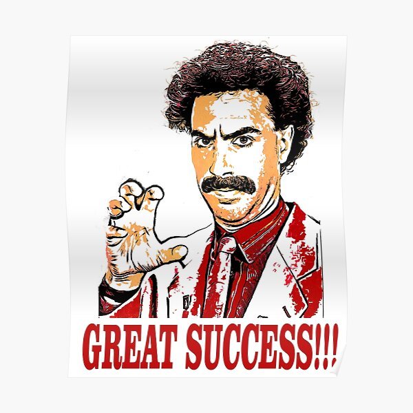 Борат 2 Постер с маской Трампа