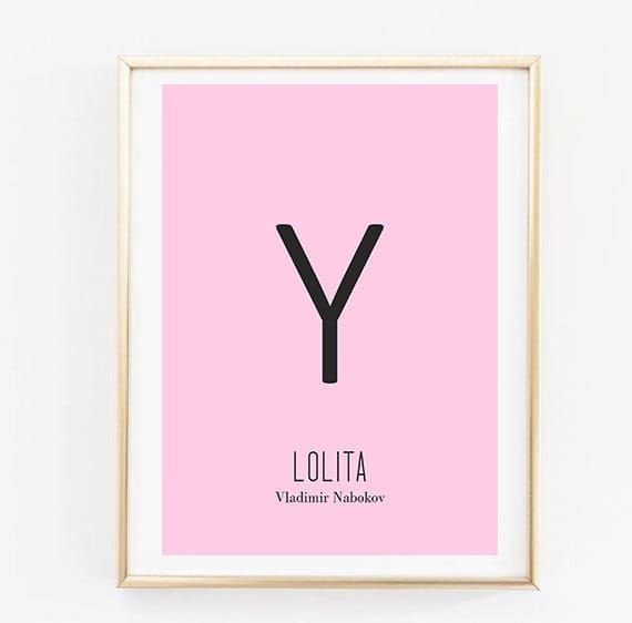 Лолита минималистичный Постер книги вагина