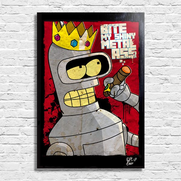 Робот из Футурамы с виноградом