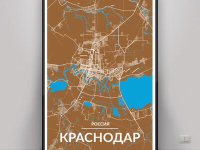 Карта города черно белая