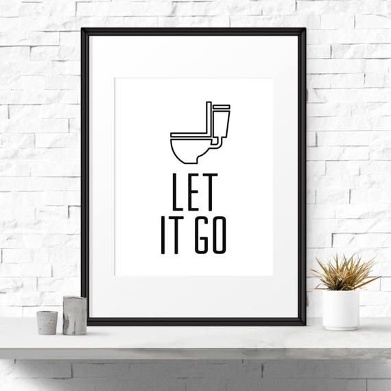 Постер стильный в санузел