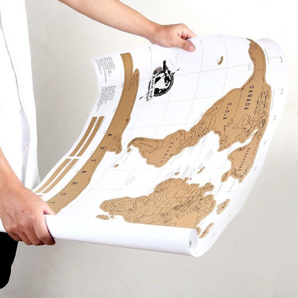 Скретч карта мира Эстетика