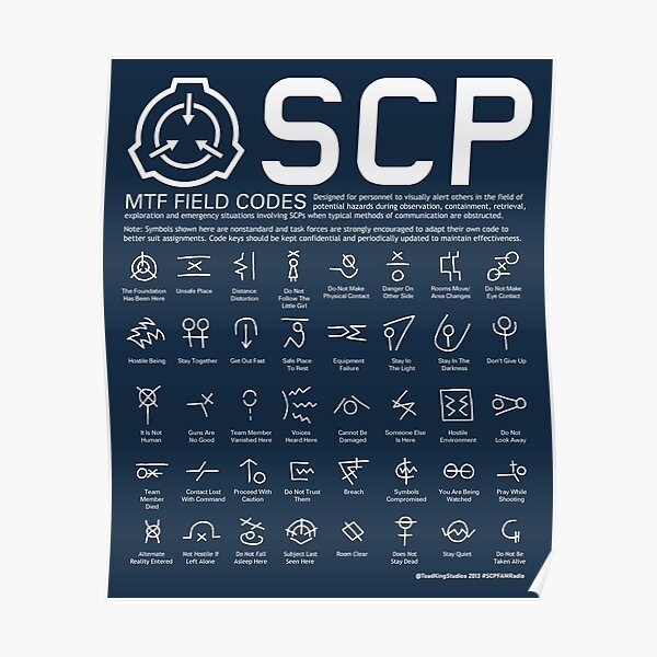 Плакат SCP фонда