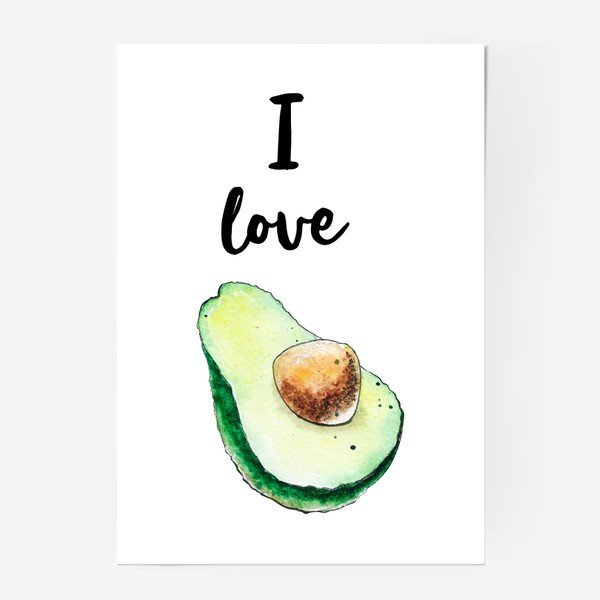 Плакат авокадо