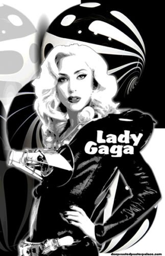 Поп леди Гага плакат