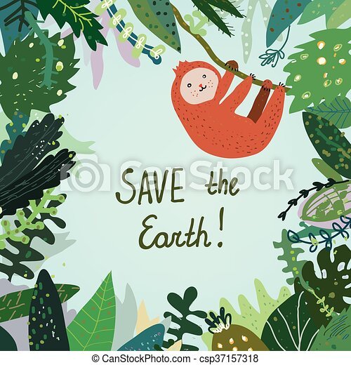 Плакат тропические леса