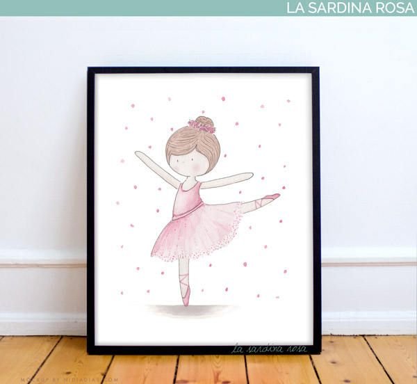 Постеры в детскую комнату балерины