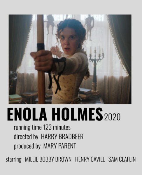 Энола Холмс постеры героев