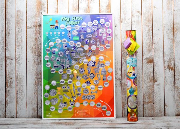 Детский скретч-Постер