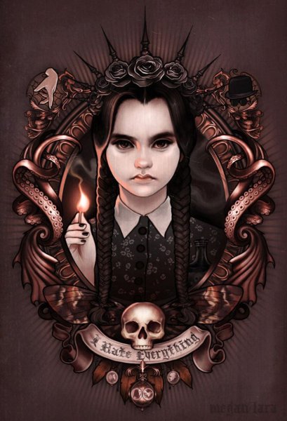 Уэнздей Аддамс арт