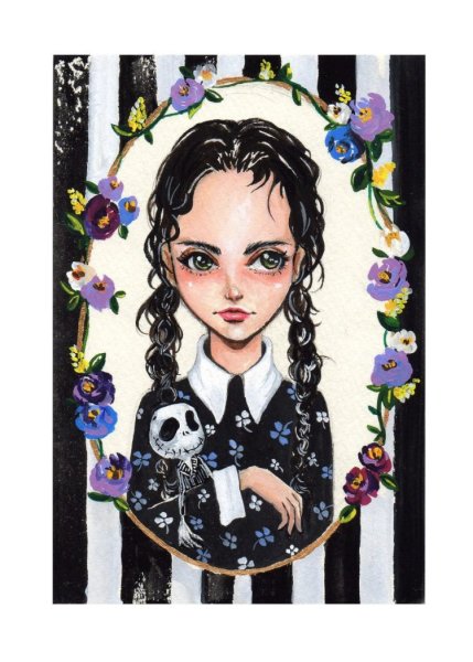 Рисунок Венсдей Адамс