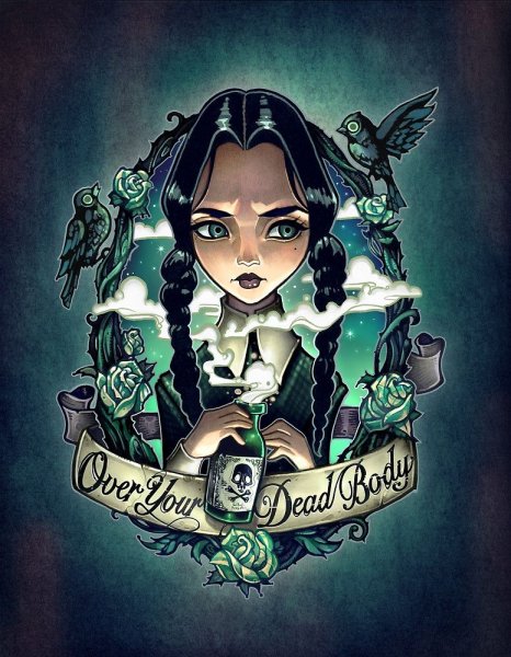 Стикеры семейка Аддамс