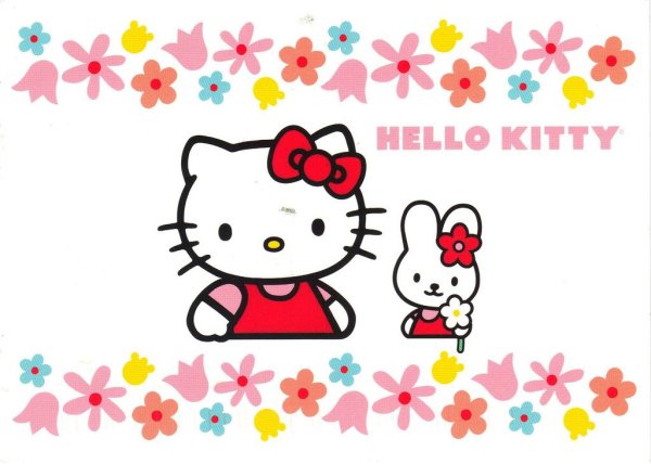 Hello Kitty с цветочком