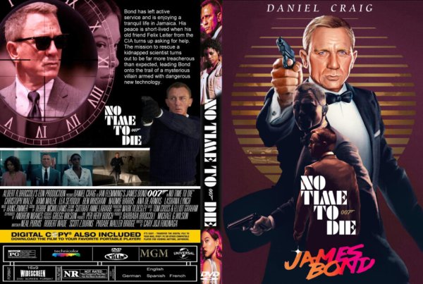 No time to die 2021 DVD Cover