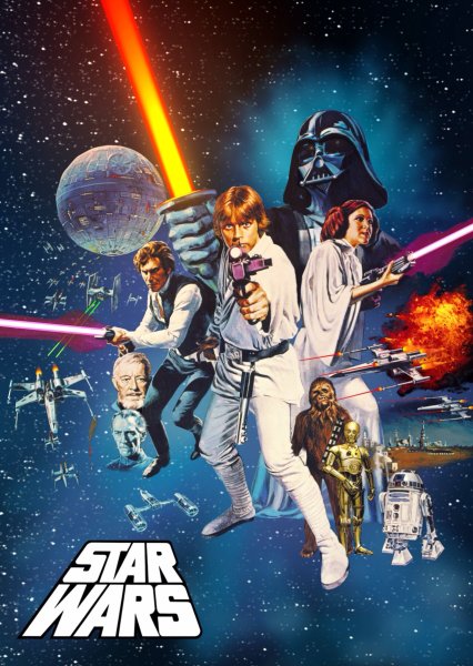 Старый плакат Звездные войны