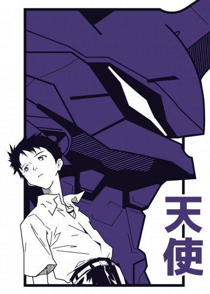 Евангелион обложка аниме