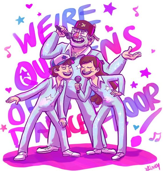 Постер пару раз Гравити Фолз