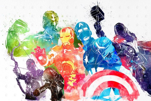 Мстители Марвел герои иллюстрации