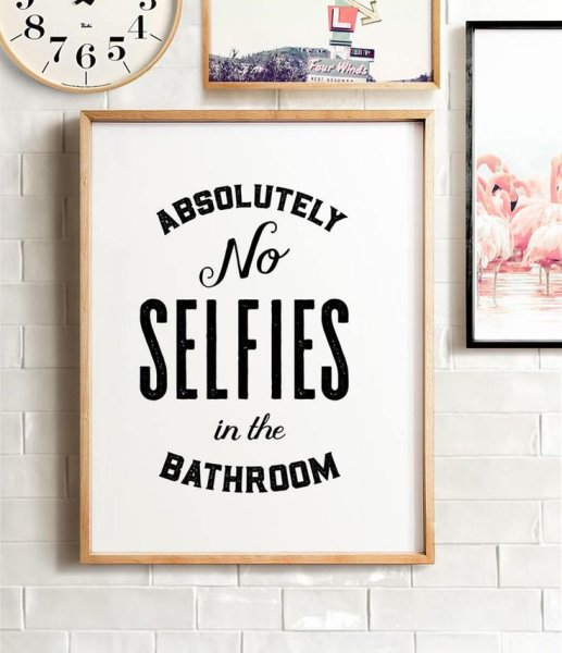 Poster in the Bathroom