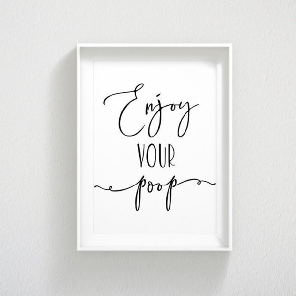 Плакат в туалет лофт