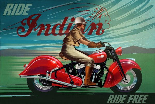 Советские плакаты про мотоциклы