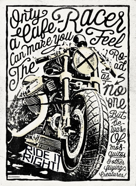 Плакат мотоцикл