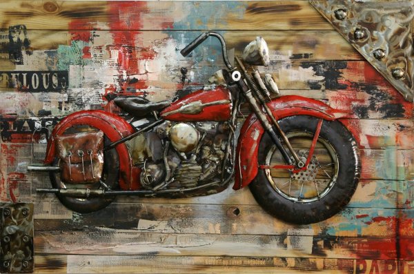 Картина мотоцикл