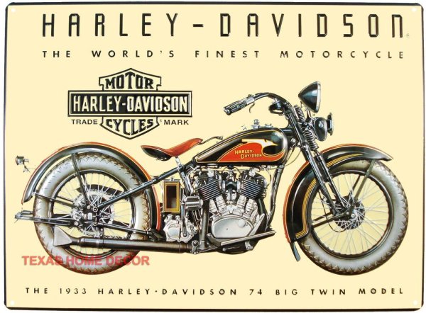 Harley Davidson старые плакаты