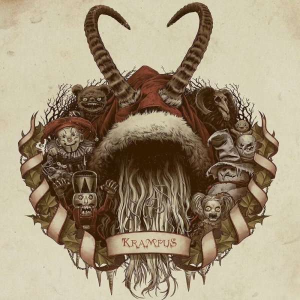 Новогодние обои Крампус