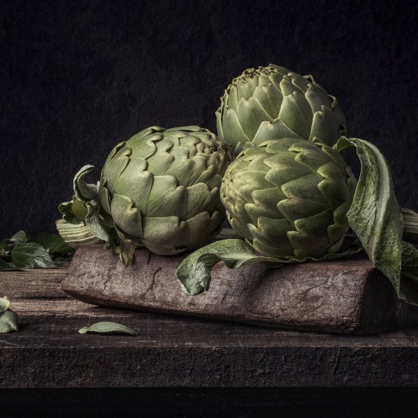 Артишок черно белый