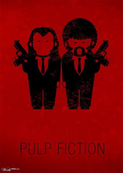 Криминальное чтиво арт постеры